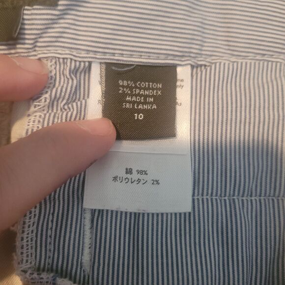 Eddie Bauer Mercer Fit Shorts Women's Size 10 Khaki Tan Preppy Beach Outdoor - Picture 7 of 10